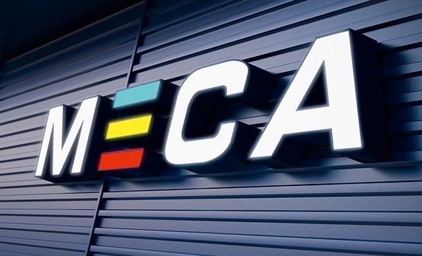 Reklama świetlna – Litery i logo 3D podświetlane LED: SPZ Meca, Bergen - Norwegia