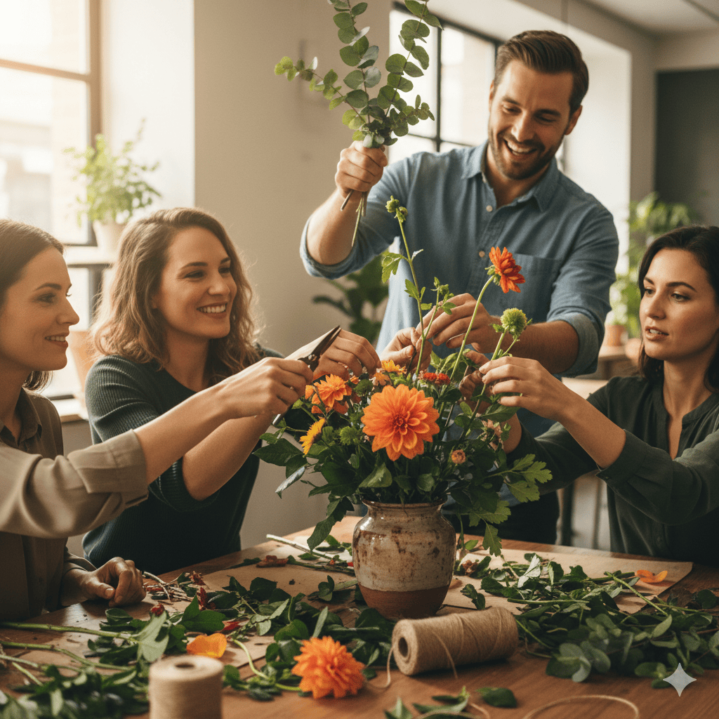 Team building floral