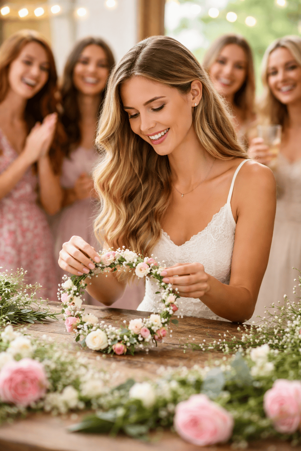 Mariée et amies