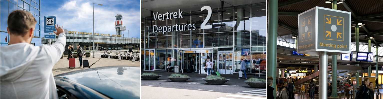ophalen Schiphol airport