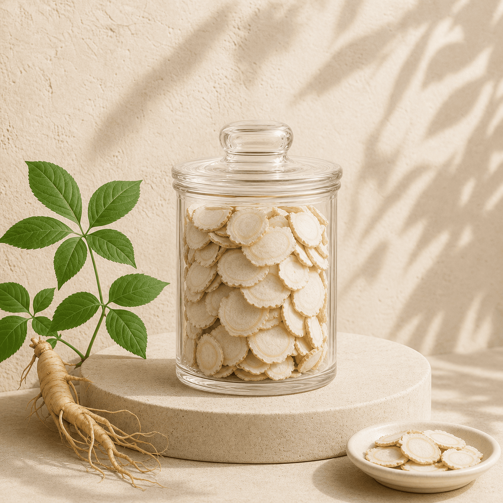 HUA QI SHEN - 花旗参片 -  American Ginseng Slices
