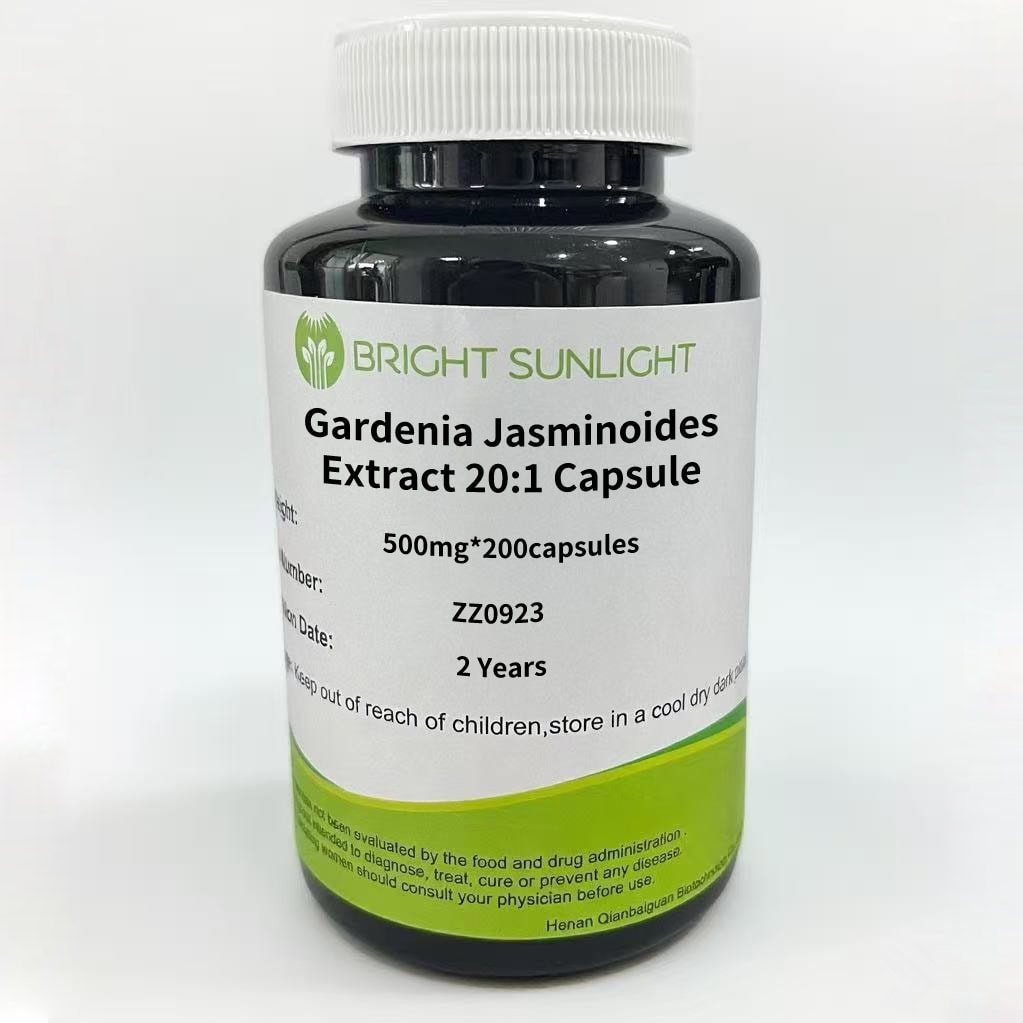 Bright sunlight Gardenia Jasminoides Extract 20:1 Capsule 500mg*200capsules
