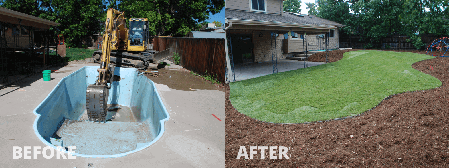 Mack Land LLC - Littleton, CO – Fiberglass Pool removal