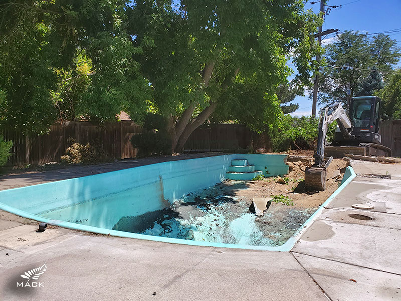 Mack Land LLC - Lakewood, Colorado Fiberglass Pool Removal