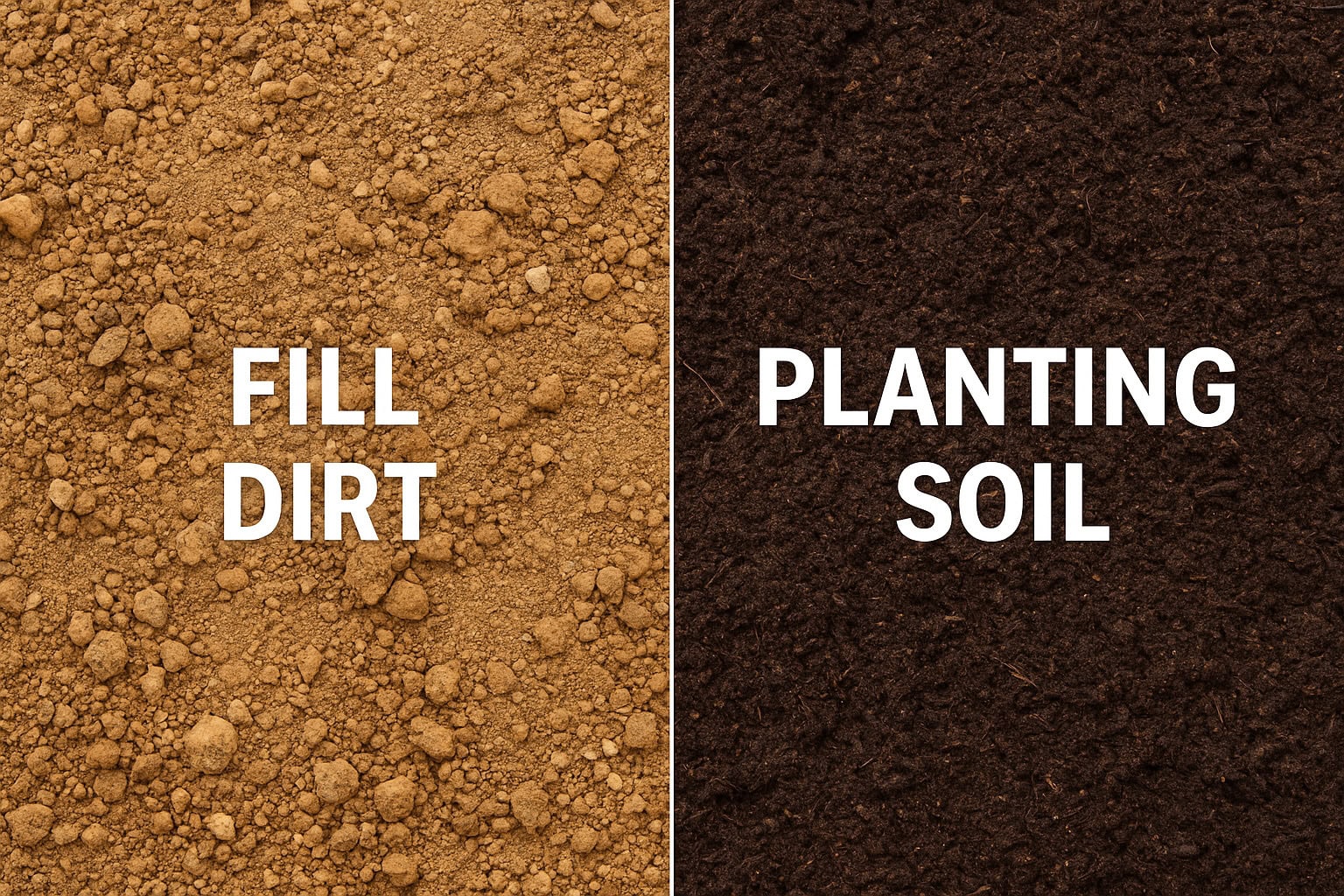 Mack Land LLC - Fill Dirt vs Planting Soil