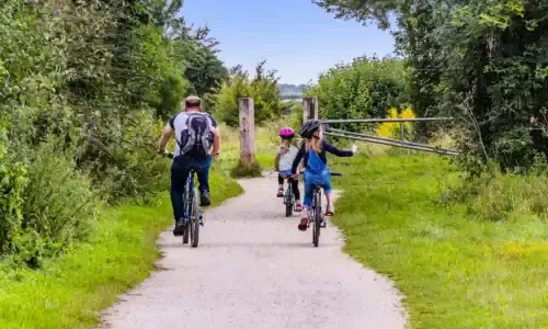 Cycle track the greenway stratford upon avon warwickshire england uk
