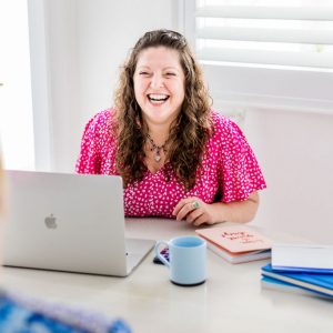 Sydney Content Strategist working with a client