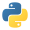 Logo de Python, el lenguaje de programación principal para Data Science, Machine Learning y automatización.