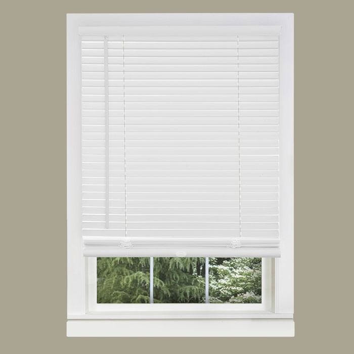 Vinyl mini blinds-white