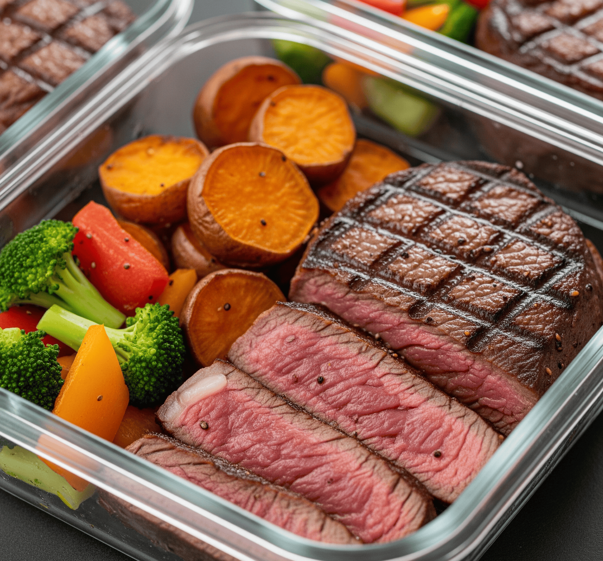 Grilled Steak and Sweet Potatoes - High Protein Meal Delivery OC