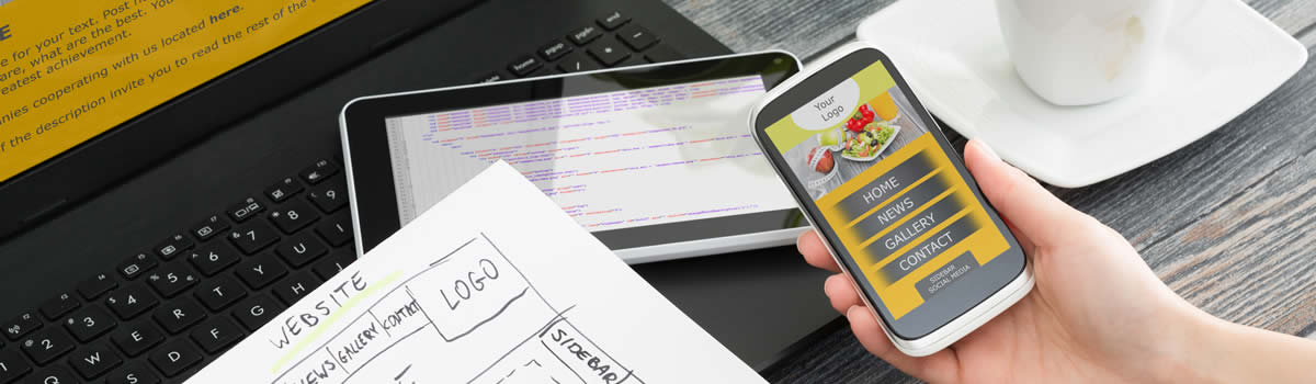 Website design and mobile development services - Responsive web design and mobile app development by Meckler Marketing Consulting