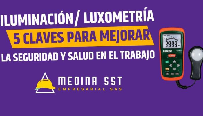 Iluminación | Luxometría: 5 Claves para Mejorar la Seguridad y Salud en el Trabajo Instrumento de medición de luz sobre un escritorio con un gráfico de niveles de iluminación.