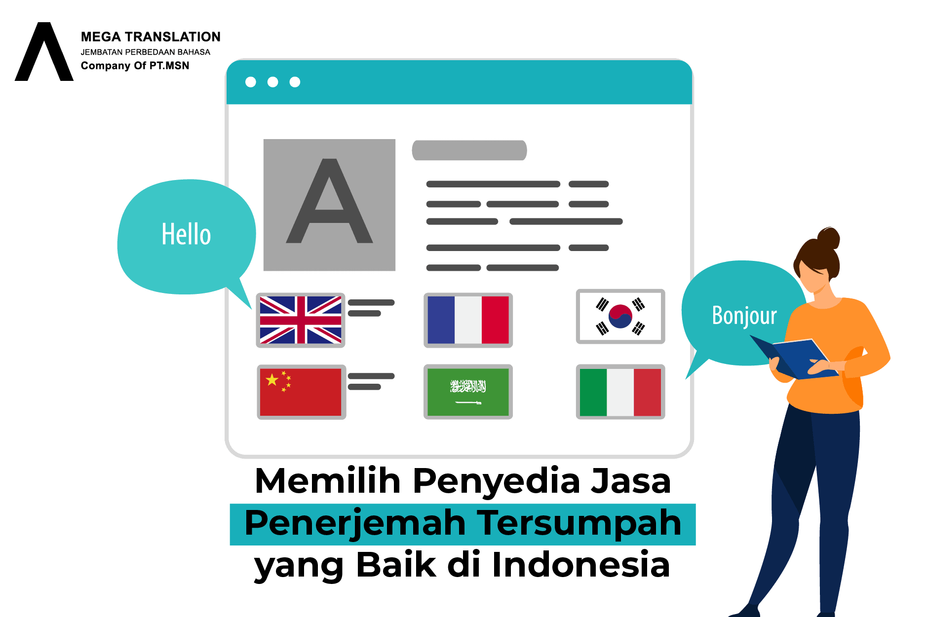 Memilih jasa penerjemah tersumpah terbaik di Indonesia