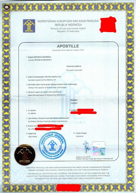 apostille ijazah