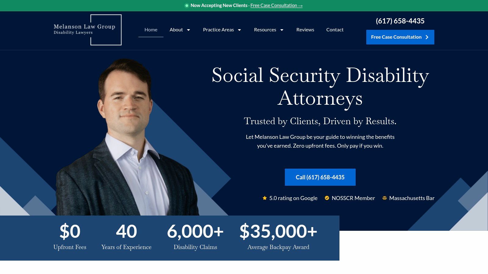 Screenshot from https://www.melansonlawgroup.com