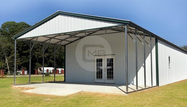 24x60 Workshop Building with Porch