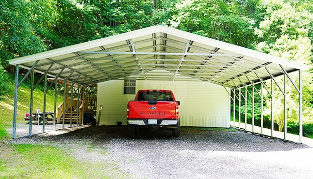 30×26 Vertical Roof Carport