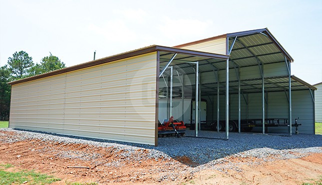 44x46 Vertical Roof Metal Barn