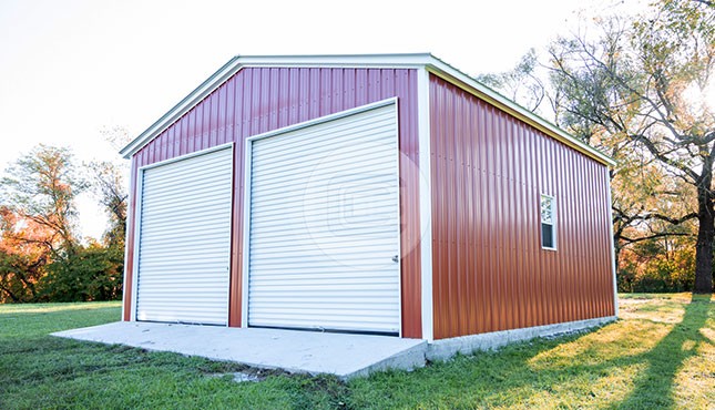 24x25 Double Garage