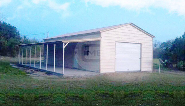 20x41 Workshop with Lean To
