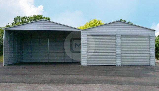 48×26 Carport with Garage