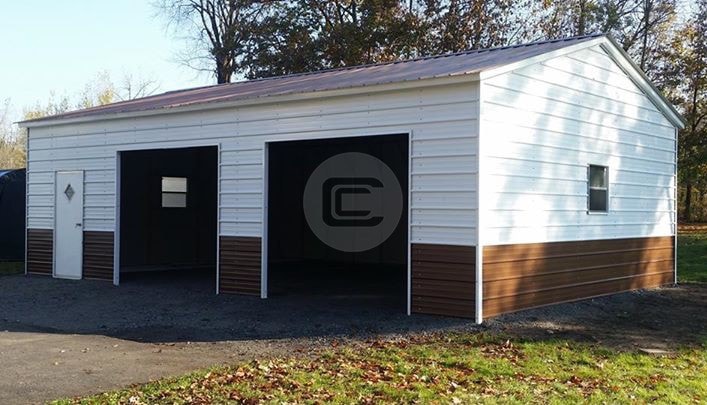 18×26 Vertical Roof Side Entry Garage
