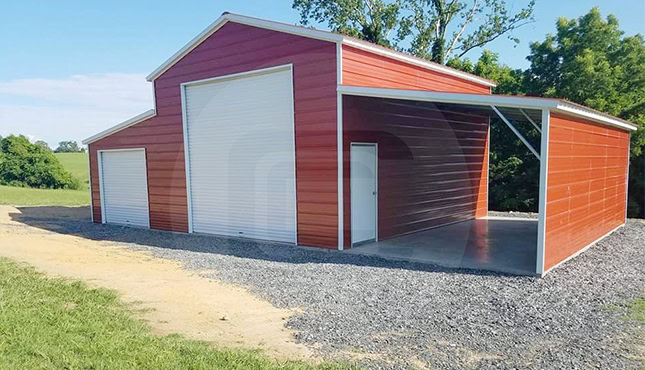 42×26 Raised Center Aisle Barn