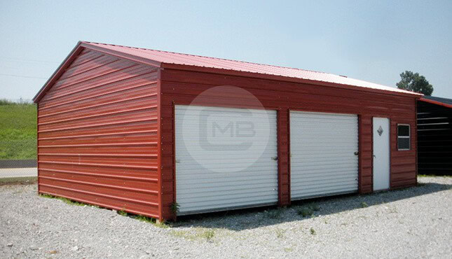 24×36 Side Load Metal Garage