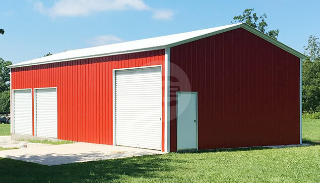 24×46 Enclosed Garage
