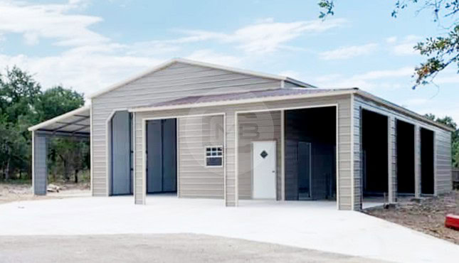 54×40 Lean-to Garage
