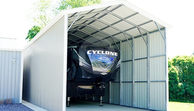18×56 Vertical RV Carport