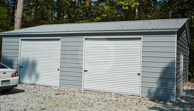 26×36 Two Car Steel Garage
