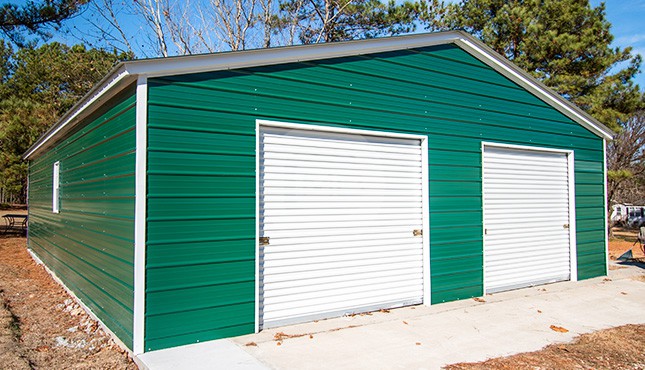 32×41 Double Car Metal Garage