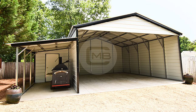 22×25 Vertical Roof Carport