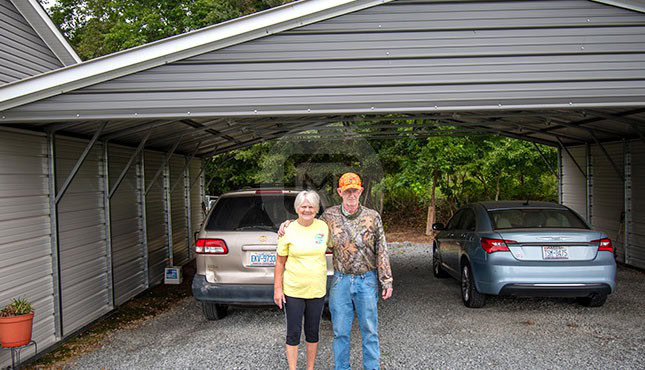 30x31x8 Triple Carport