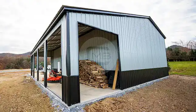 30x41x14/11 Garage with Lean-To