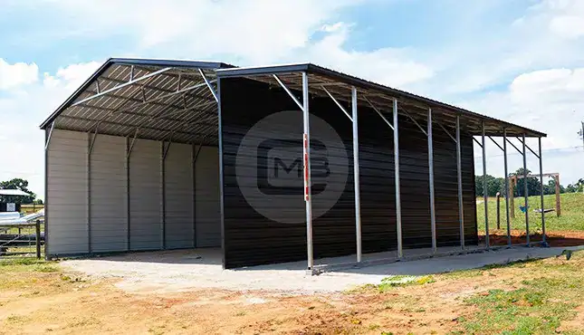 30'x40'x14' Metal Carport w/ Lean To