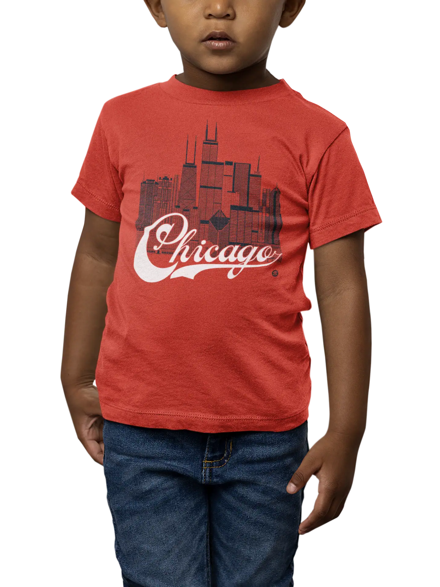Chicago Skyline Toddler T-Shirt – Chi-Town Fan Edition | Sports Colors Tee