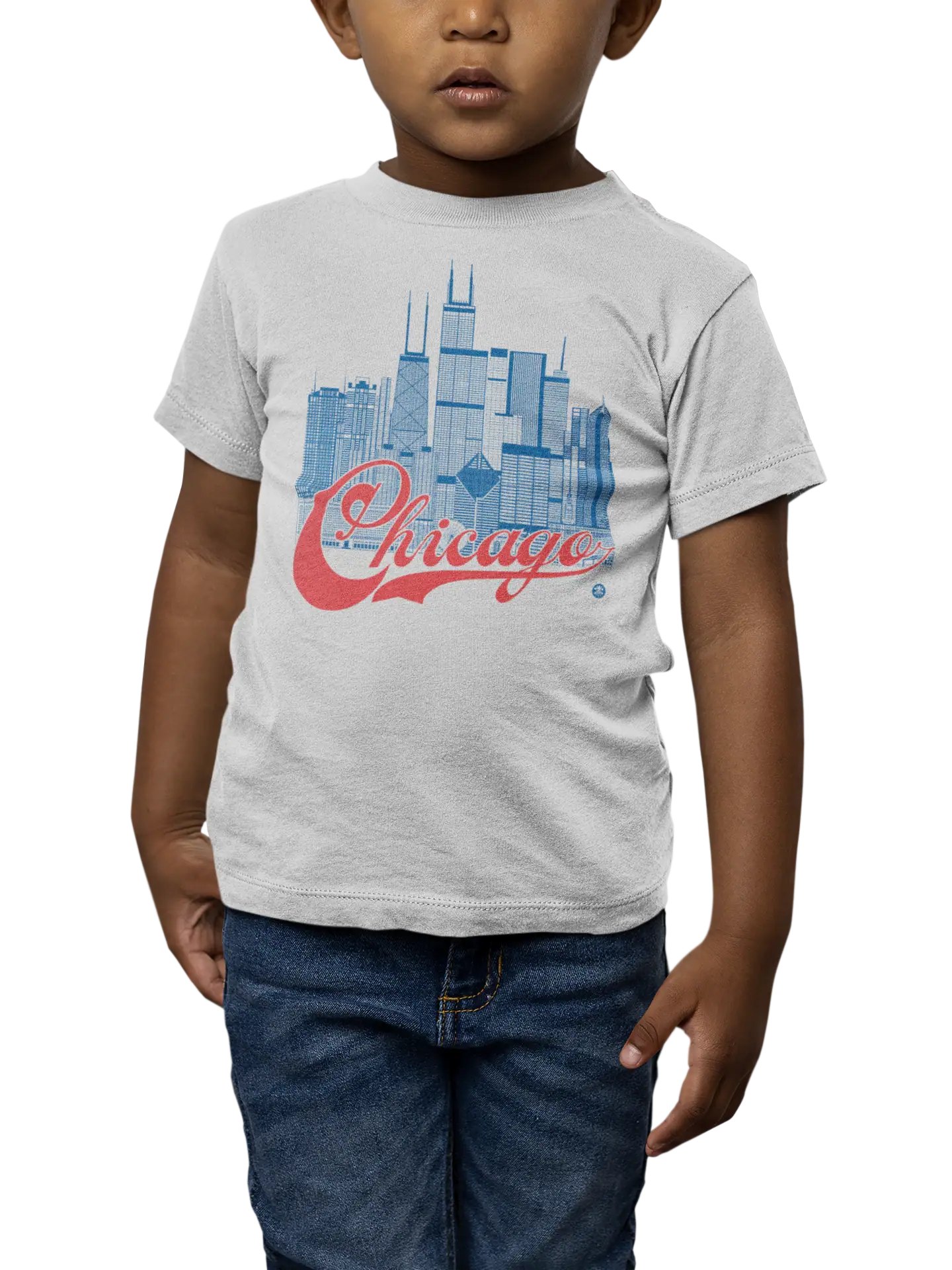 Chicago Skyline Toddler T-Shirt – Chi-Town Fan Edition | Sports Colors Tee