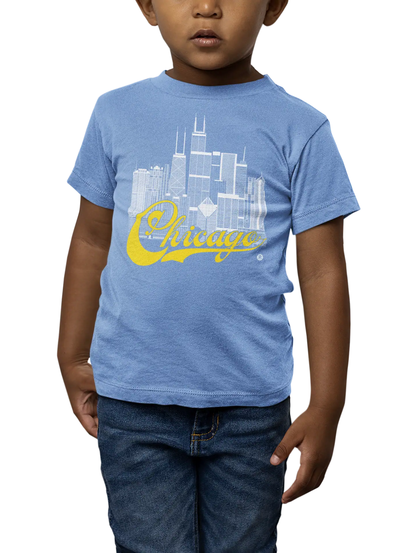 Chicago Skyline Toddler T-Shirt – Chi-Town Fan Edition | Sports Colors Tee