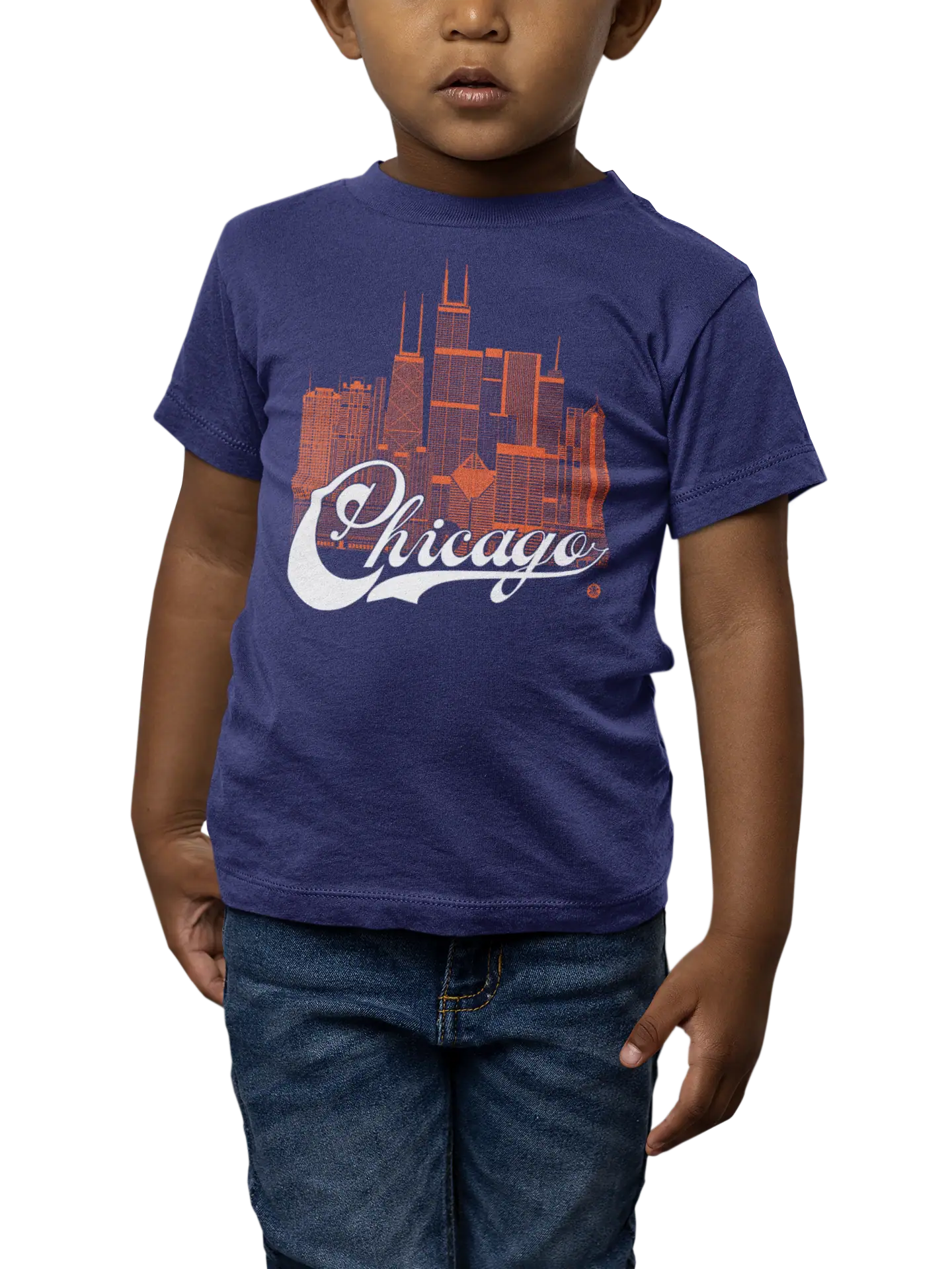 Chicago Skyline Toddler T-Shirt – Chi-Town Fan Edition | Sports Colors Tee