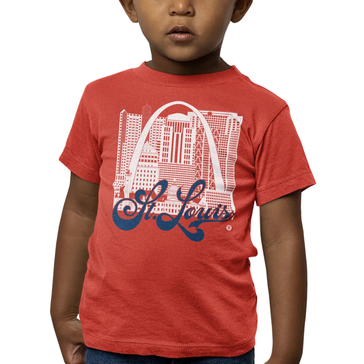 St. Louis Skyline Toddler T-Shirt – Gateway City Fan Edition | Athletic Colors Tee