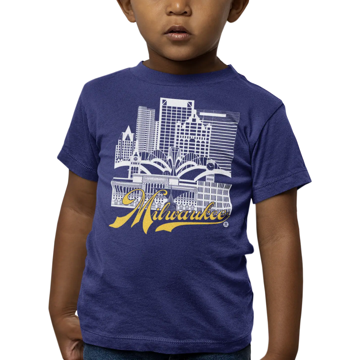 Milwaukee Skyline Toddler T-Shirt – Brew City Fan Edition | Fan Colors Tee