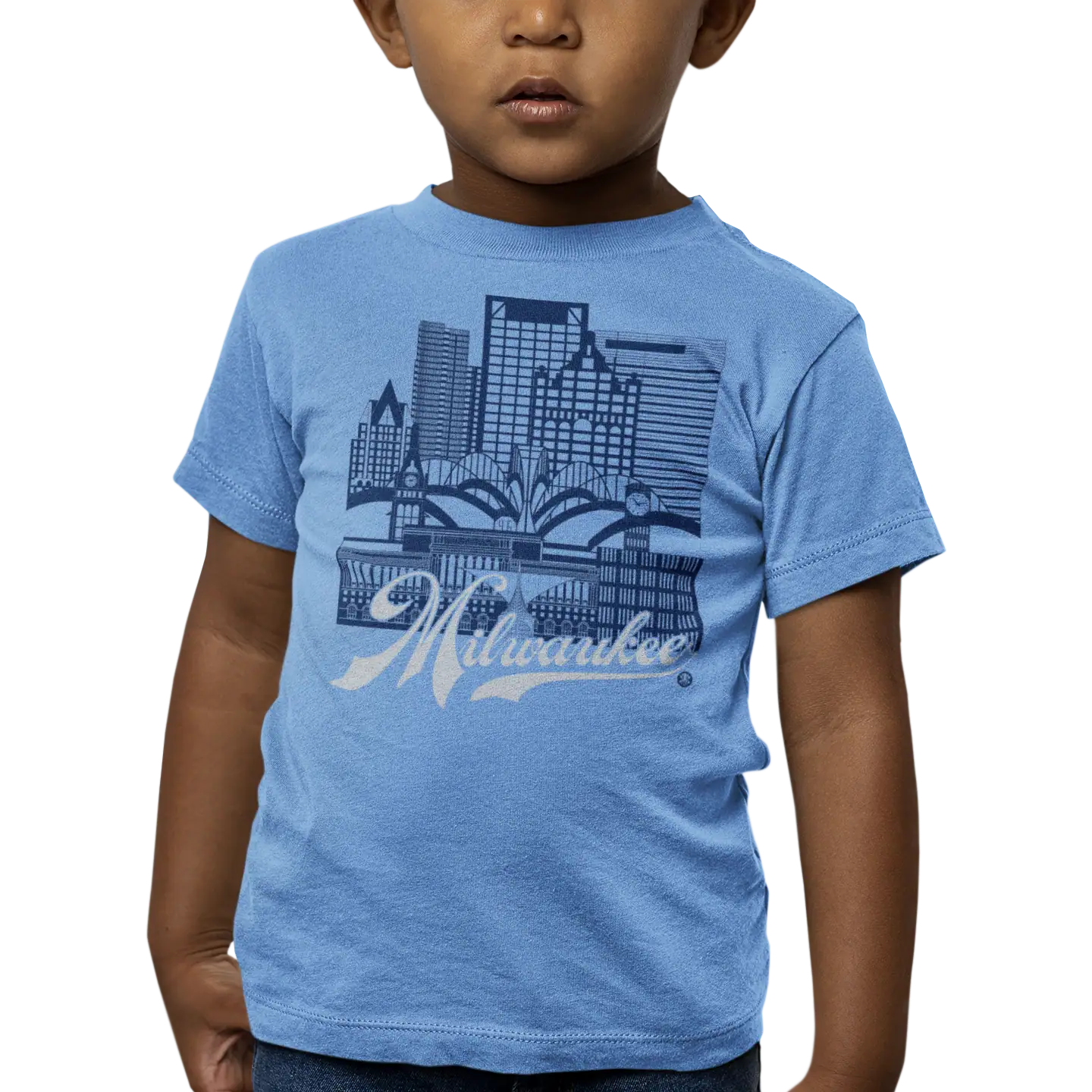Milwaukee Skyline Toddler T-Shirt – Brew City Fan Edition | Fan Colors Tee