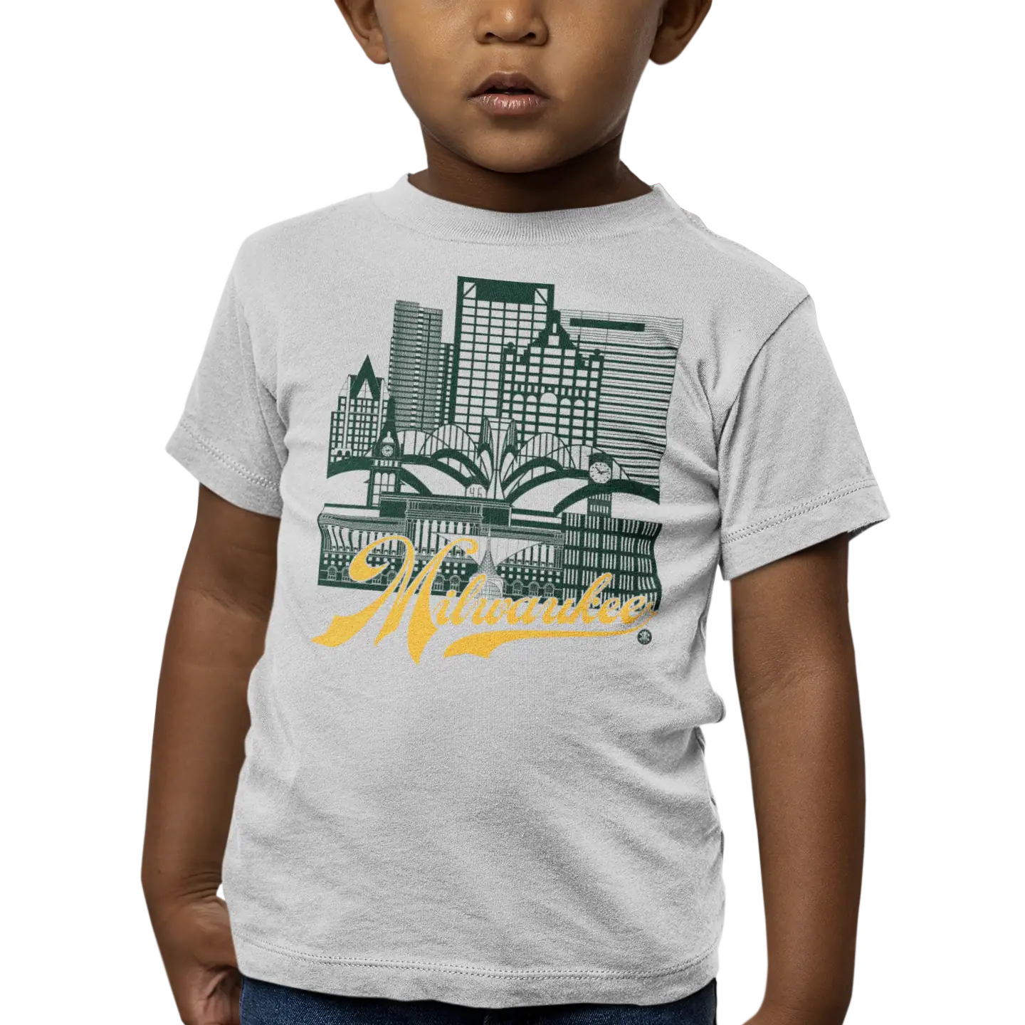 Milwaukee Skyline Toddler T-Shirt – Brew City Fan Edition | Fan Colors Tee