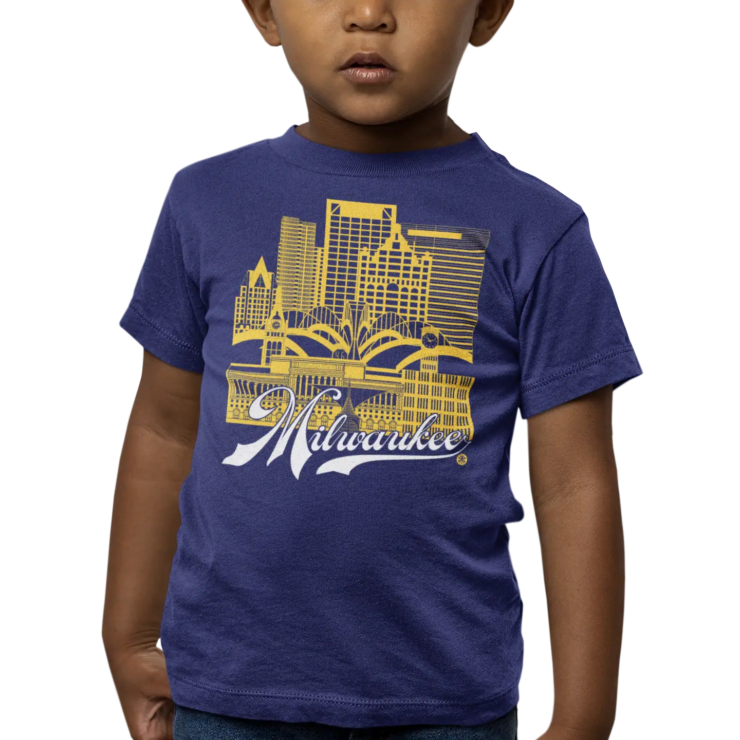 Milwaukee Skyline Toddler T-Shirt – Campus Pride Edition | Campus Colors Tee