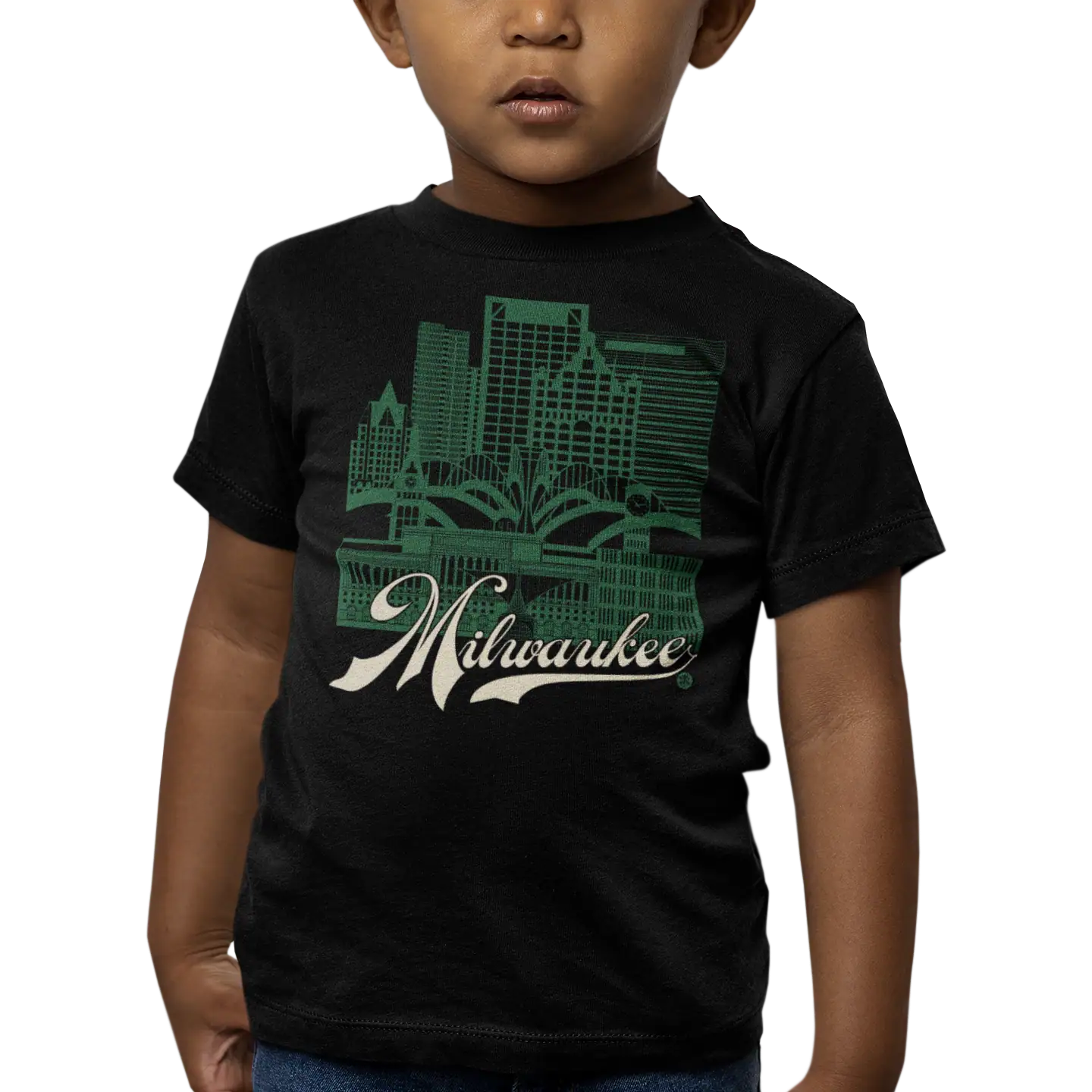 Milwaukee Skyline Toddler T-Shirt – Brew City Fan Edition | Fan Colors Tee