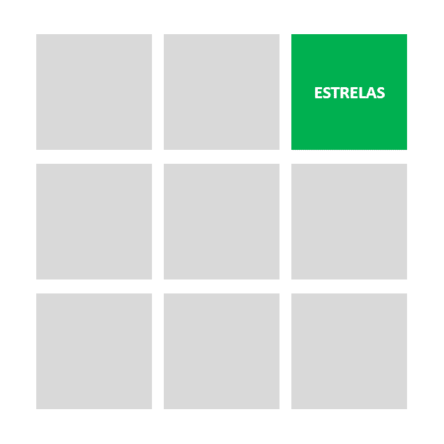 Matriz 9 box - Estrelas