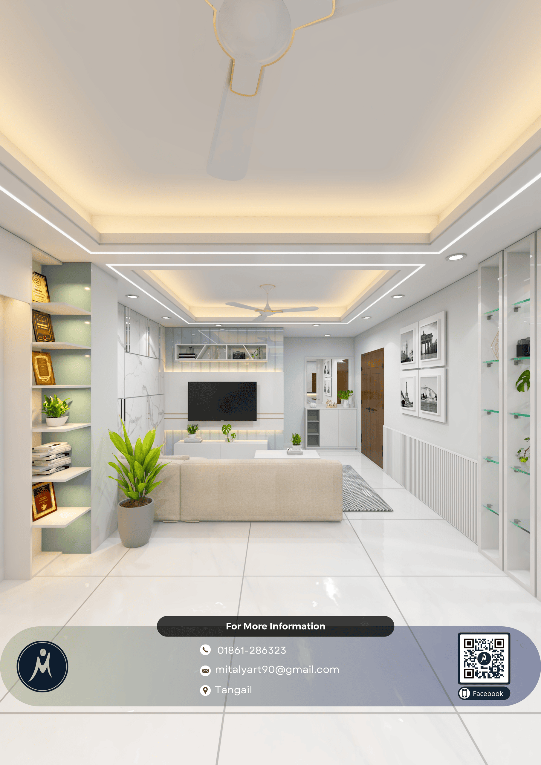 Brown and White Minimalist Interior Design Flyer (66)