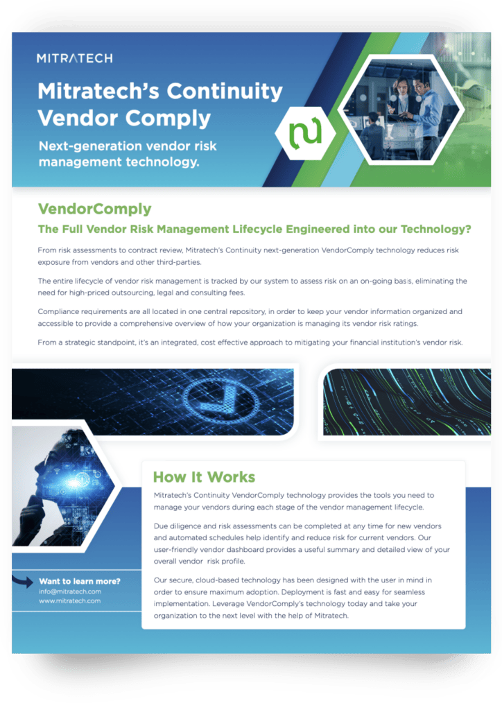 Mitratech’s Continuity | VendorComply